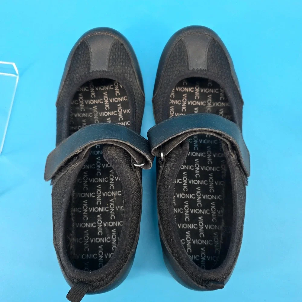 Vionic Ailie Black Mary Jane Walking Shoes Orthotic Strap Sneakers 334AILIE‎ 6.5